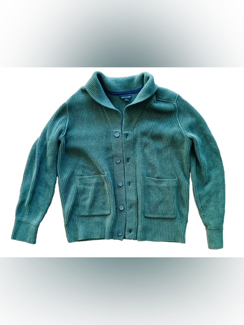 Banana Republic Hunter Green Men’s XL Collar Button-Up Cardigan